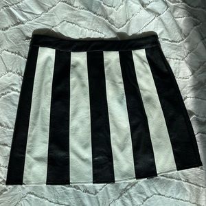Faux leather skirt